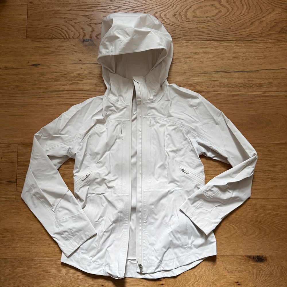 Lululemon White Rain Jacket